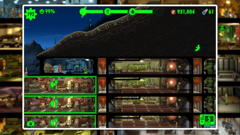 fallout shelter does skill or luck effect rush