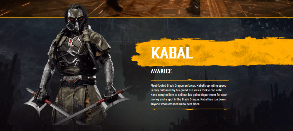mortal kombat best characters kabal