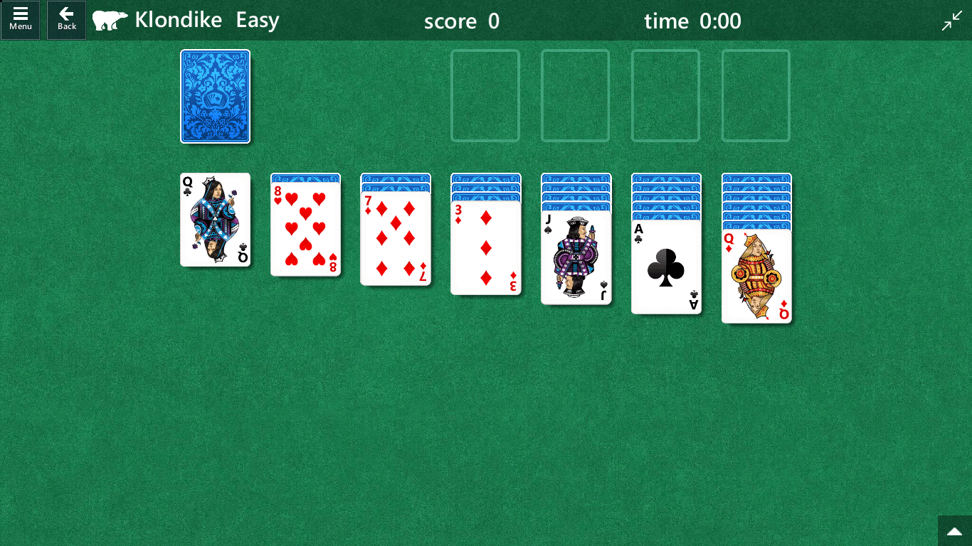 solitaire relaxing game play