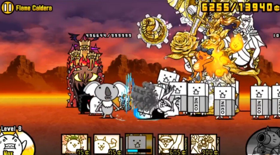 The Battle Cats gameplay