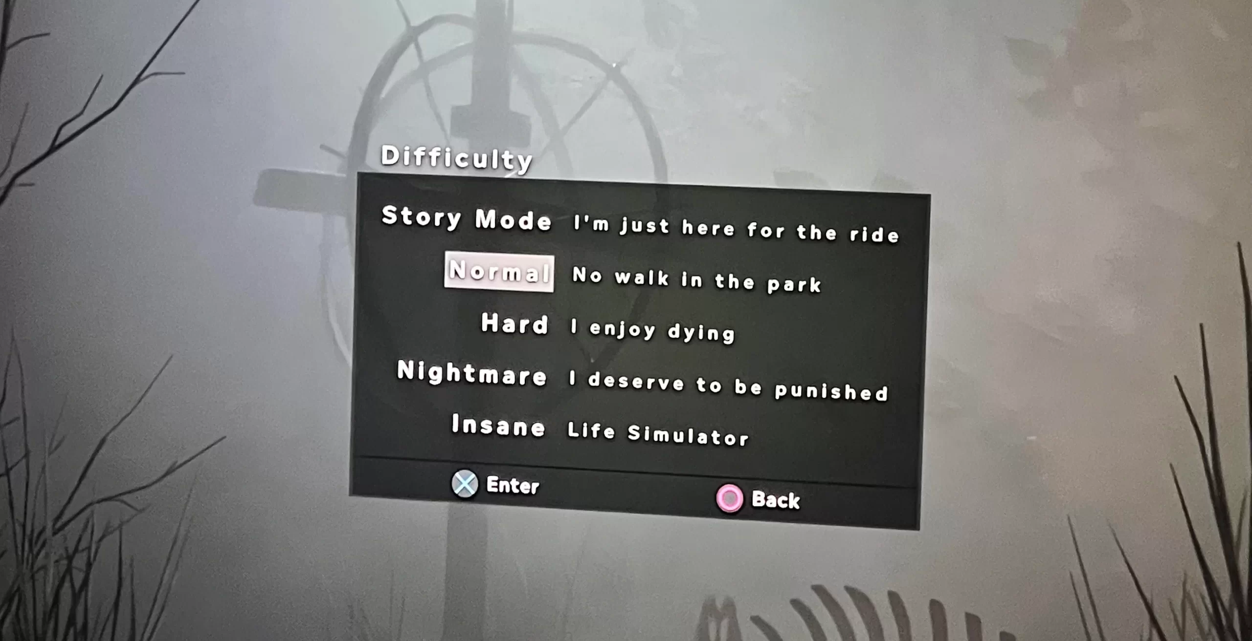 Outlast Difficulty Setting