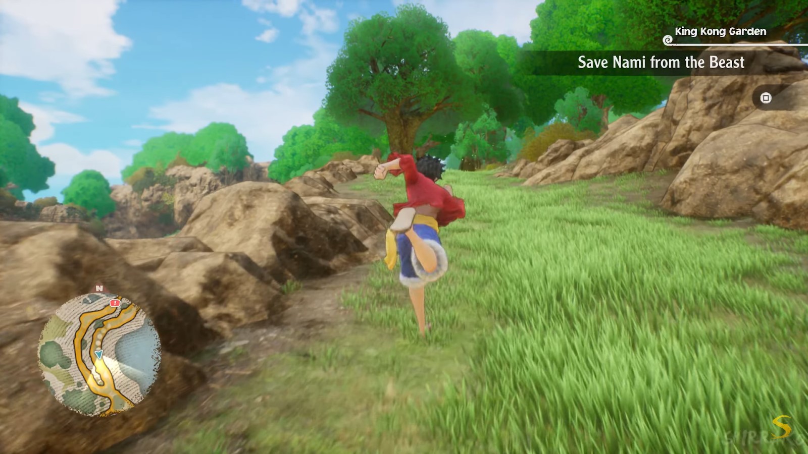 Open world to explore in One Piece Odyssey